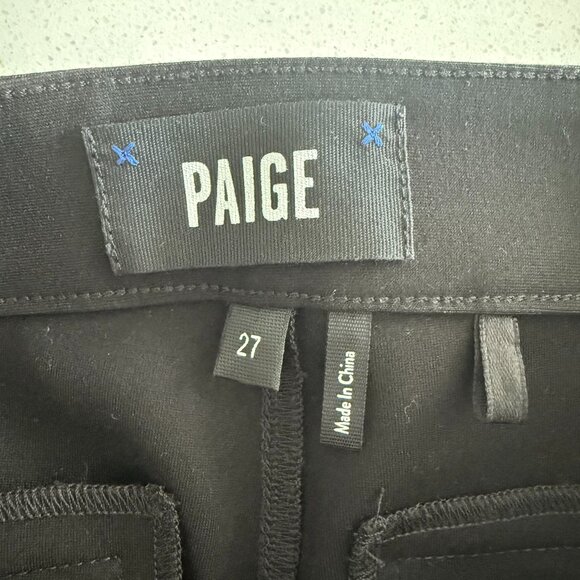 Paige Black Tuxedo-Style Pants – Size 27 – Sleek & Dressy - Picture 6 of 7